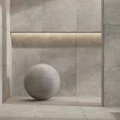 Stone tile set 21 - Tau Ceramica Cemento Cosmopolita Gray Natural