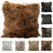 Fur pillows set 1
