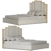 Кровать Homary White Platform Bed Faux