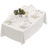 Tableware set01 - Bundle of 3 sets with different tablecloth