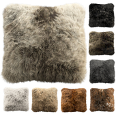 Fur pillows set 2
