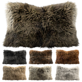 Fur pillows set 3