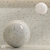 Cifre Ceramica Set 09 - Terrazzo Bundle - 2 Colors: Beige and White / 4k