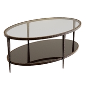 Crate&Barrel Clairemont Oval Coffee Table