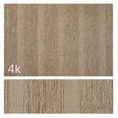 Carpet set 01 - Natural braided jute - 2 types / 4K