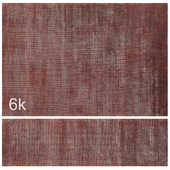 Carpet set 18 - Plain Red Wool Rug / 6K