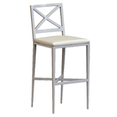 AZIMUTH CROSS BARSTOOL WITH BACK