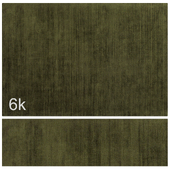 Carpet set 20 - Plain Green Wool Rug / 6K