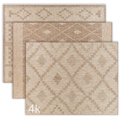 Carpet set 30 - Bundle - 3 types of Geometrical Jute Rugs / 4K