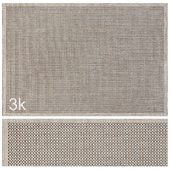 Carpet set 37 - Square braided rug/ 3K