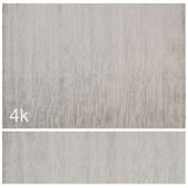 Carpet set 42 - Elegant Silver Plain Wool Rug/ 4K