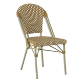 Wicker plastic garden and patio chair French Bistro Chair