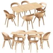 Bruner Mudra Chair Fina Club Table Set
