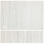 Carpet set 73 - White Wool Rug/ 3K