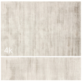 Carpet set 79 - Beige Plain Wool Rug/ 4K