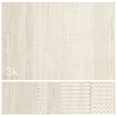 Carpet set 80 - Boho Plain Wool Rug/ 3K
