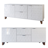 Chest of drawers low Scandi 1