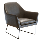 Crate&Barrel Clancy Leather Chair