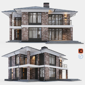 Modern two-story cottage