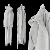 Robe with hood 01