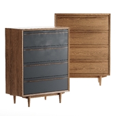 Bruni four drawer chest of drawers