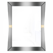 Rectangular Mirror with Gold Inserts KFG123