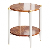 Anthropologie Geo-Marquetry Side Table