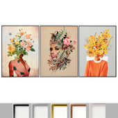 Art Frames 159- Flower Heads