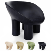 Contemporary Raw Fiberglass Chair, Roly-Poly Chair by Faye Toogood