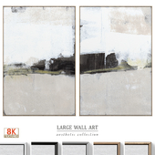 Large Abstract Neutral Textural Wall Art C-712