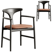 TONBO Chair with Armrests Kristalia
