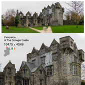 Panorama of Donegal Castle. Northern Ireland.