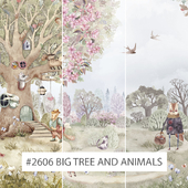 Creativille | Wallpapers | 2606 Big tree and animals