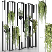 Iron Partition With Plants