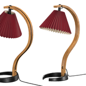 1970s Pleated Caprani Table Lamp