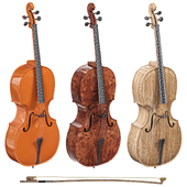 SZD Acoustic Cello with Soft Case Retro by Amazon