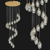 24 light Luxury diamond crystal chandelier