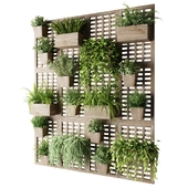 Вертикальный сад из блоков для комнатных растений на стену