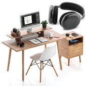 Apple Wooden WorkPlace Home Office