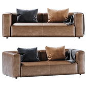 LENYX 92" LEATHER SOFA