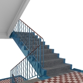 Reinforced concrete staircase