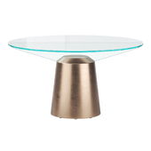 Spike Round Italian Dining Table By Midj