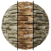 FB572 stone wood effect covering | 3MAT | PBR | Seamless