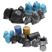 Garbage bags and Urban Trash set