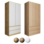 Real Mebel Wardrobe "Twist" 2 doors, 2 drawers