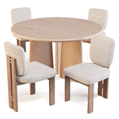 Dining Set: Lulu and Georgia (Nera Table and Sydney Chairs)
