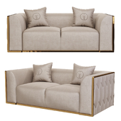 Sofa Bern double velor beige Garda Decor