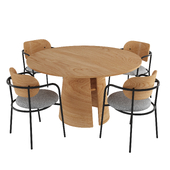 Teulat Table & Char Set - Cep Table & Eclipse Chair
