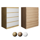 Real Mebel Chest of drawers "Twist" 4 drawers