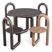 Dining Set: Objects and Ideas - Mono (Table and Chairs)